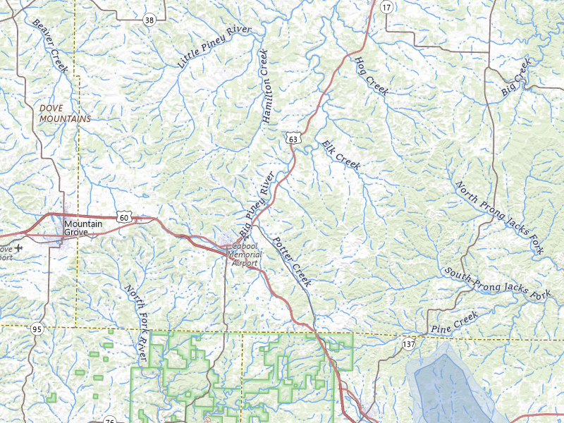 NEXRAD radar-signature map of the hail storm over Cabool, MO on May 30, 2026