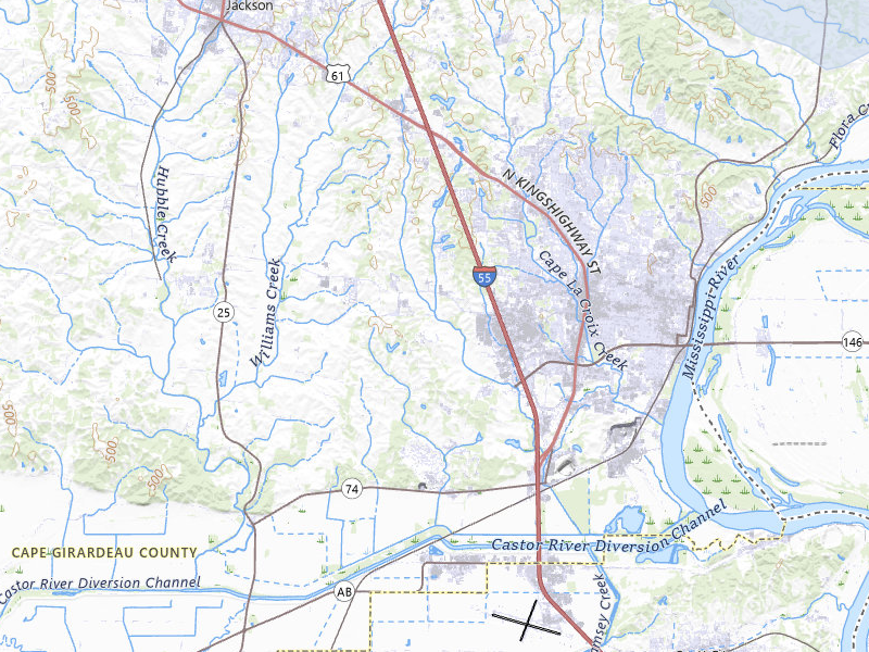 NEXRAD radar-signature map of the hail storm over Cape Girardeau, MO on Jun 25, 2026