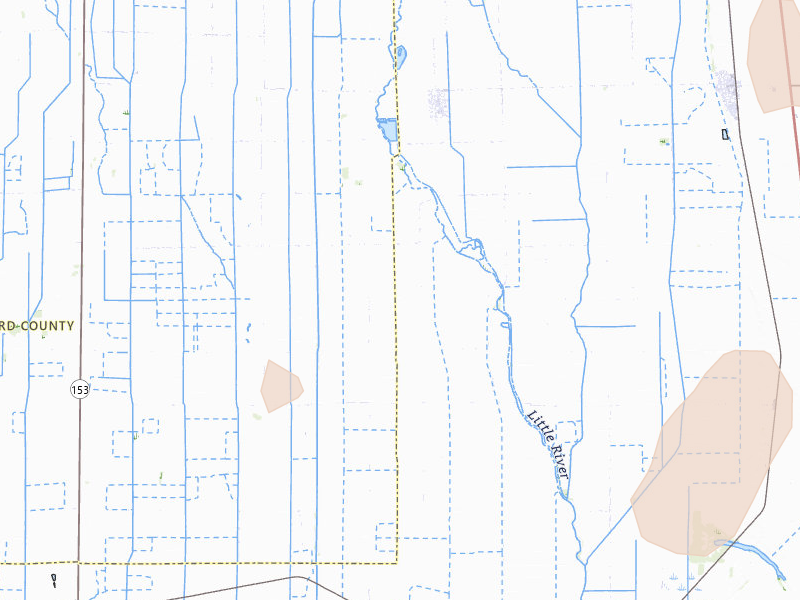 Radar-estimated hail-size map of the storm over Catron, MO on Aug 19, 2026