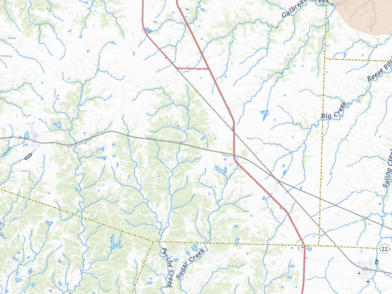 Radar-estimated hail-size map of the storm over Clark, MO on Apr 27, 2026