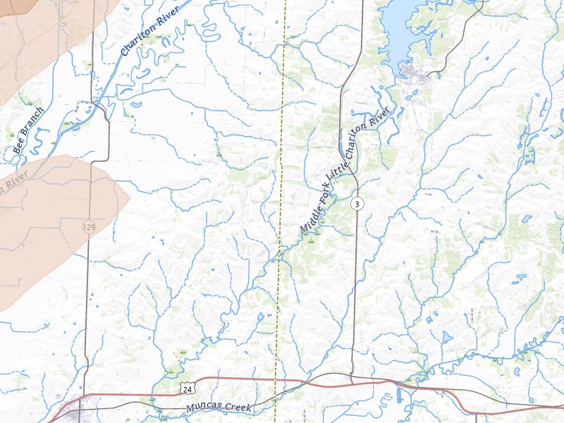 Radar-estimated hail-size map of the storm over Clifton Hill, MO on May 31, 2026