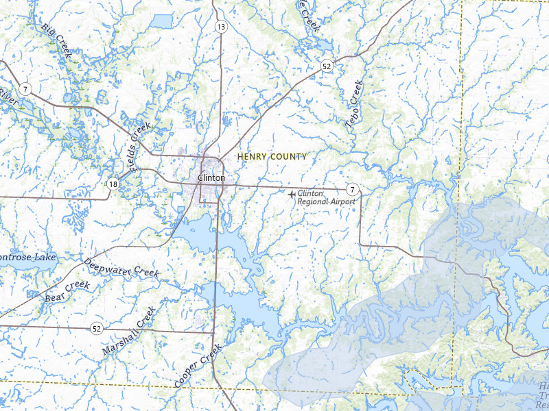 NEXRAD radar-signature map of the hail storm over Clinton, MO on Mar 31, 2026