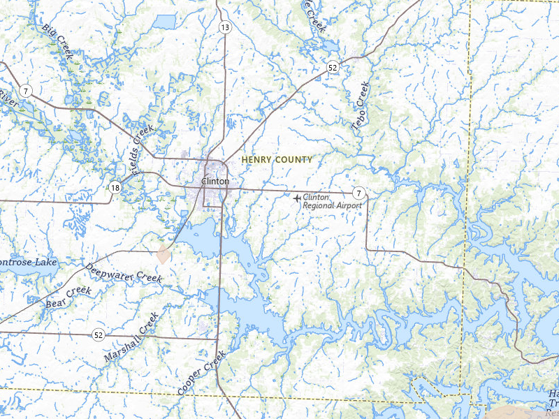 Radar-estimated hail-size map of the storm over Clinton, MO on Jul 4, 2026