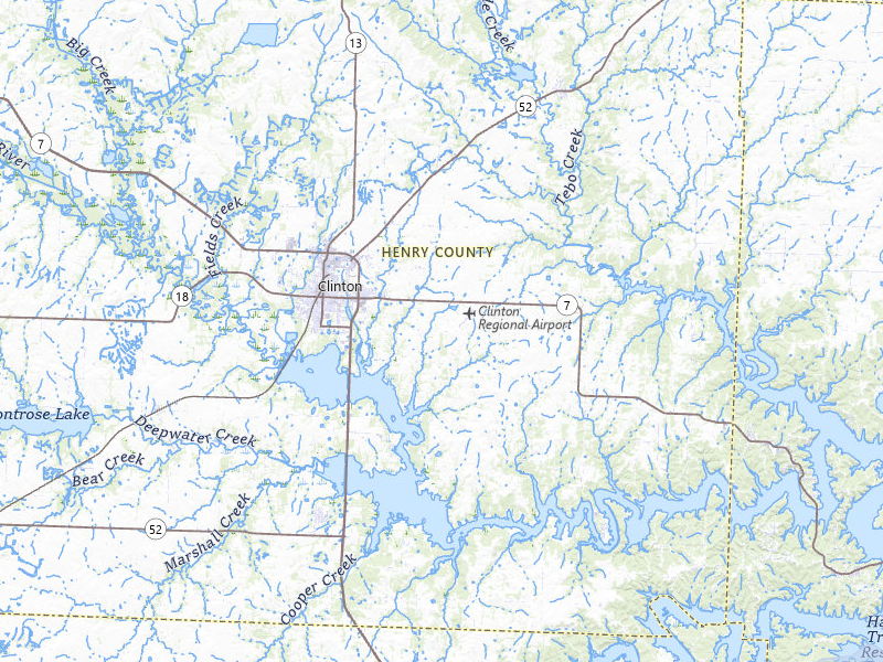 NEXRAD radar-signature map of the hail storm over Clinton, MO on Jul 4, 2026