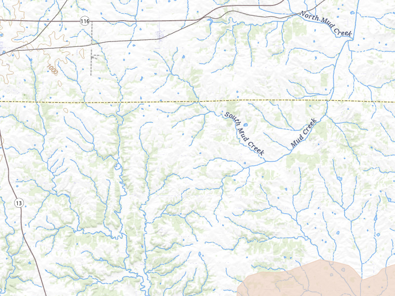 Radar-estimated hail-size map of the storm over Cowgill, MO on Jul 10, 2026