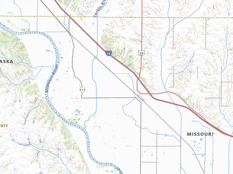 Radar-estimated hail-size map of the storm over Craig, MO on Apr 26, 2026