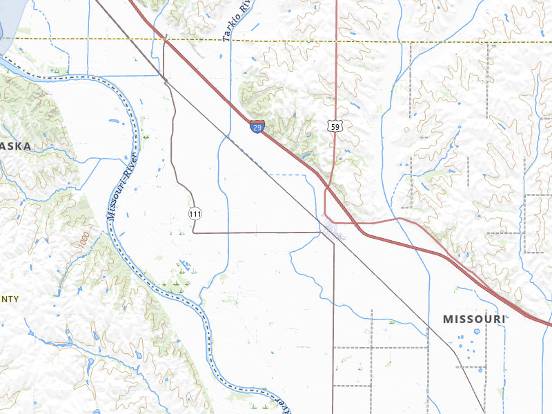 NEXRAD radar-signature map of the hail over Craig, MO