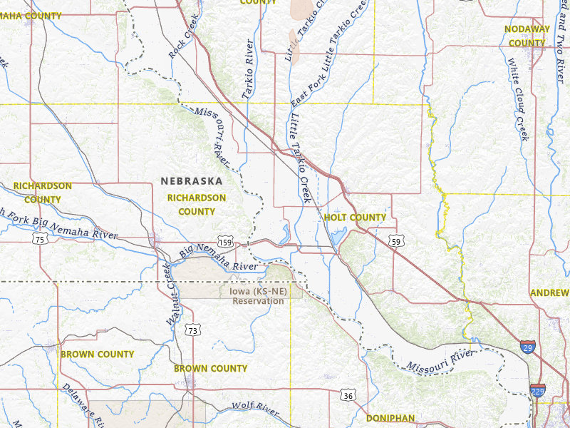 Radar-estimated hail-size map of the storm over Craig, MO on May 17, 2026