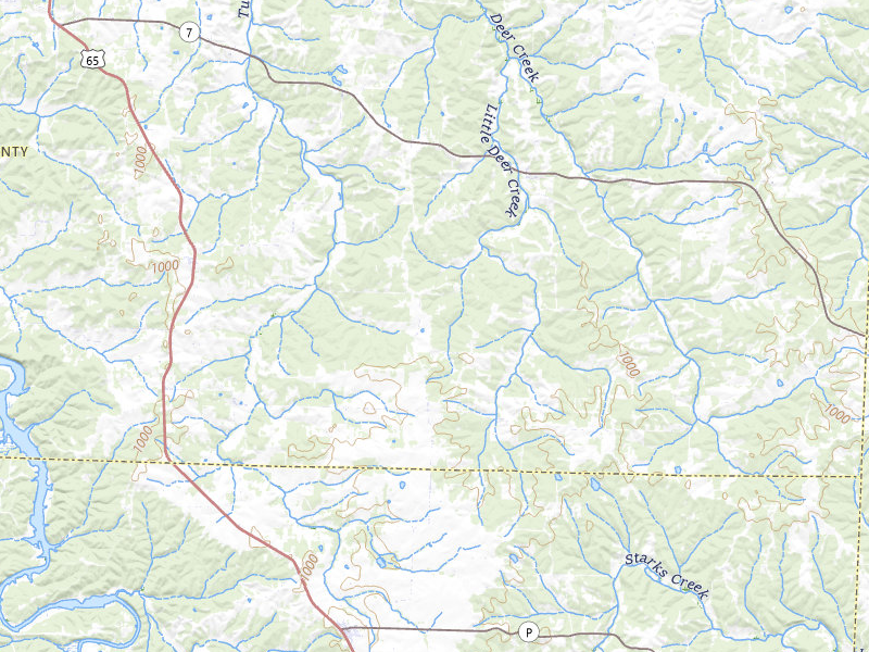 Radar-estimated hail-size map of the storm over Edwards, MO on Apr 28, 2026