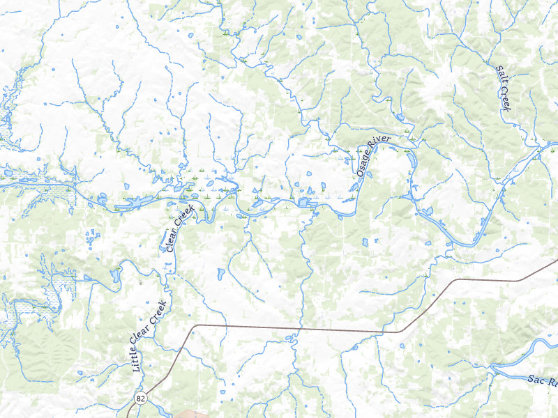 Radar-estimated hail-size map of the storm over El Dorado Springs, MO on Apr 28, 2026