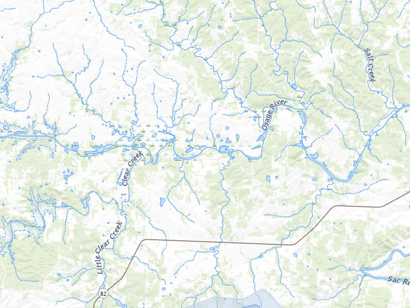 NEXRAD radar-signature map of the hail storm over El Dorado Springs, MO on Apr 28, 2026