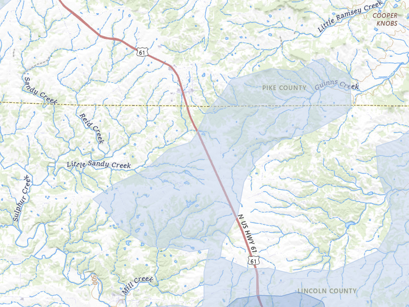 NEXRAD radar-signature map of the hail storm over Eolia, MO on Apr 27, 2026