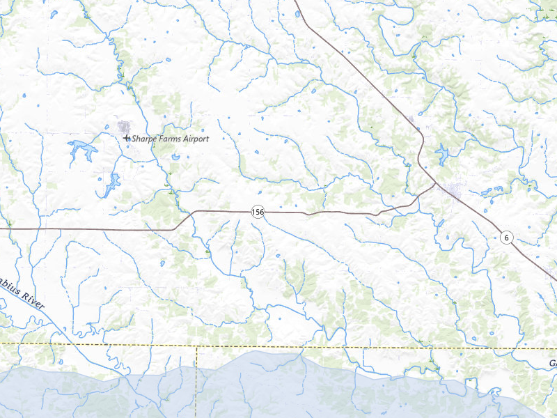 NEXRAD radar-signature map of the hail over Ewing, MO