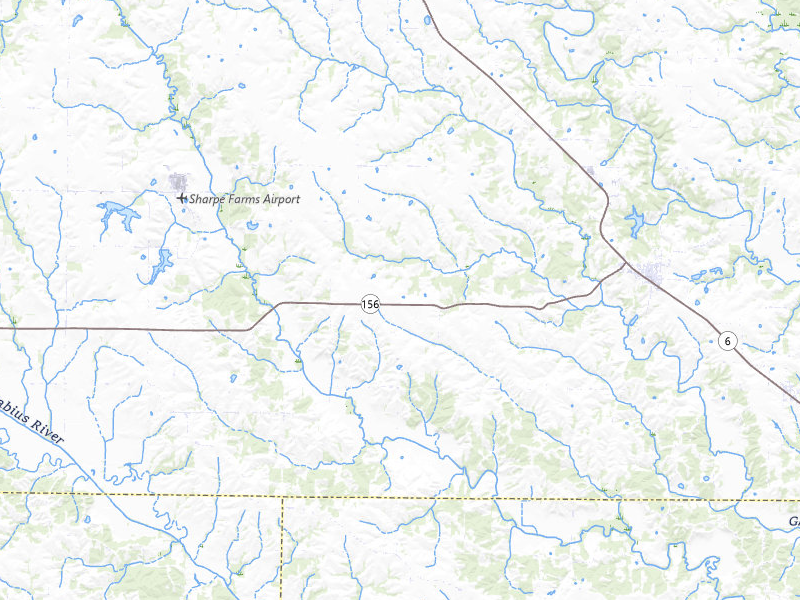 Radar-estimated hail-size map of the storm over Ewing, MO on May 4, 2026