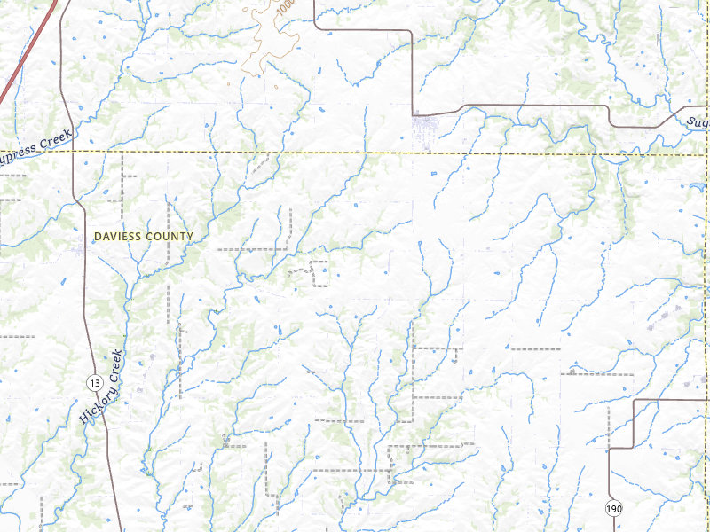 Radar-estimated hail-size map of the storm over Gilman City, MO on Jun 11, 2026