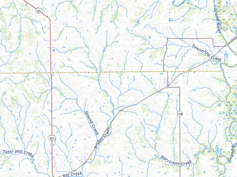 Radar-estimated hail-size map of the storm over Hale, MO on Apr 17, 2026
