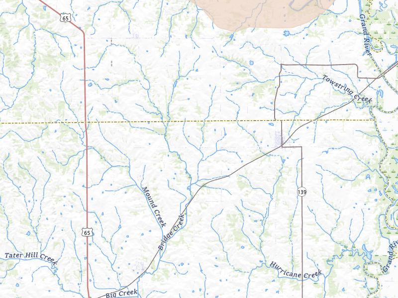 Radar-estimated hail-size map of the storm over Hale, MO on Jul 20, 2026