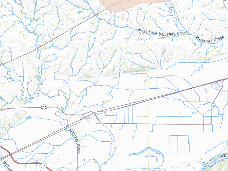 Radar-estimated hail-size map of the storm over Hardin, MO on May 31, 2026