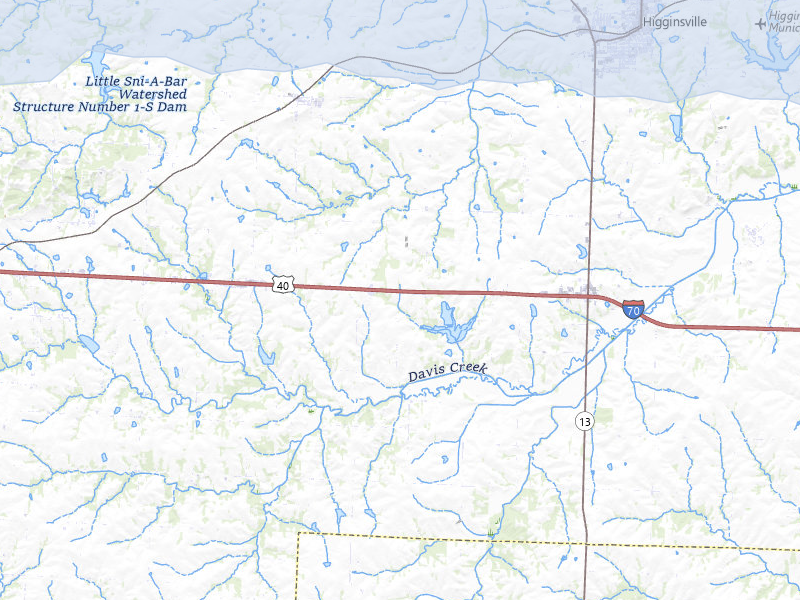 NEXRAD radar-signature map of the hail storm over Higginsville, MO on May 31, 2026