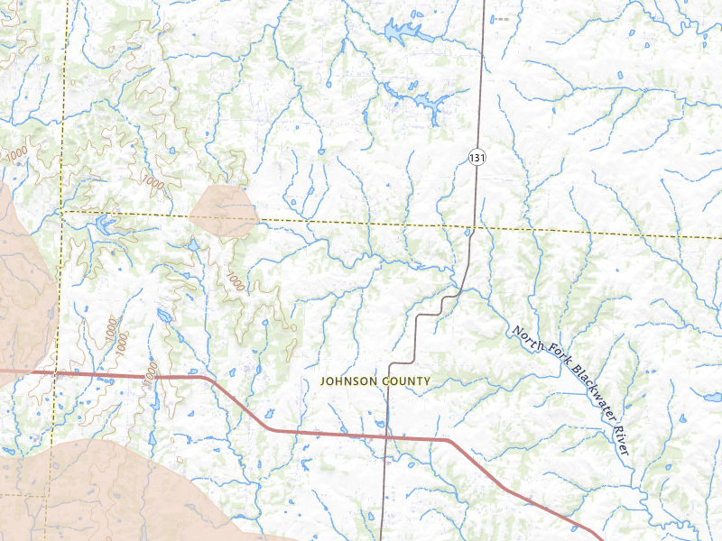 Radar-estimated hail-size map of the storm over Holden, MO on Apr 26, 2026