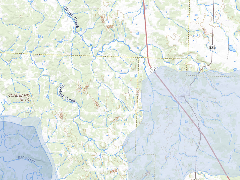 NEXRAD radar-signature map of the hail storm over Humansville, MO on Apr 28, 2026
