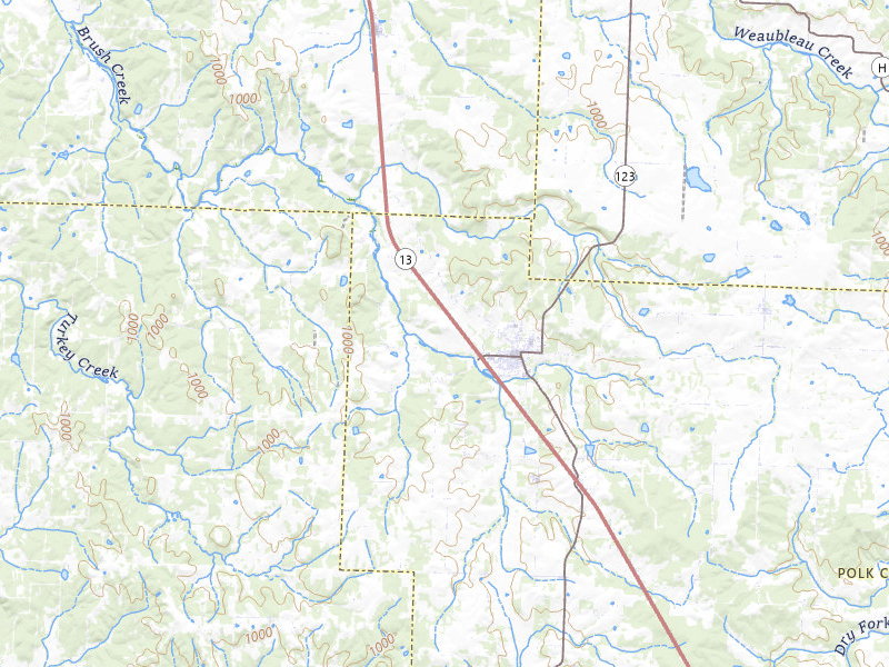 Radar-estimated hail-size map of the storm over Humansville, MO on May 18, 2026