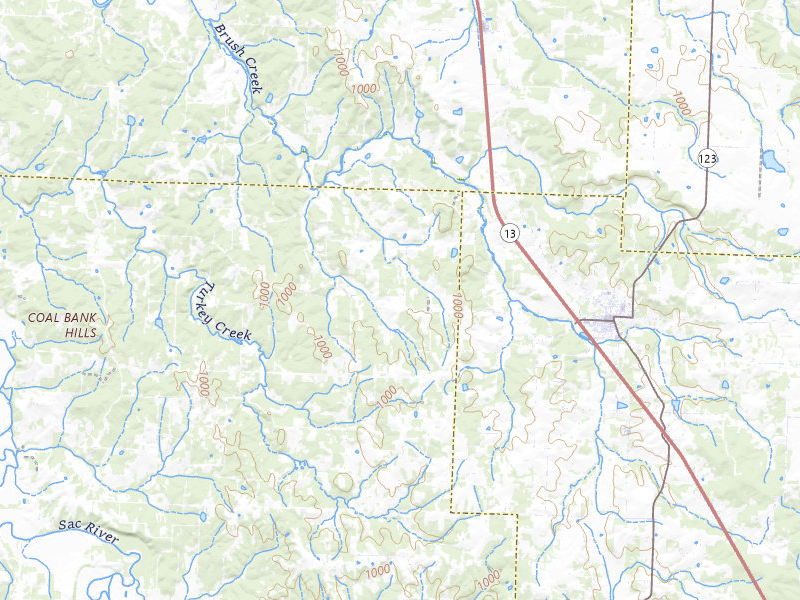 Radar-estimated hail-size map of the storm over Humansville, MO on Jul 8, 2026