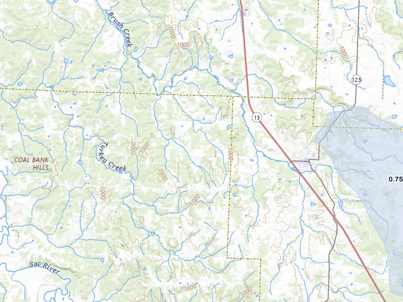 NEXRAD radar-signature map of the hail storm over Humansville, MO on Jul 8, 2026