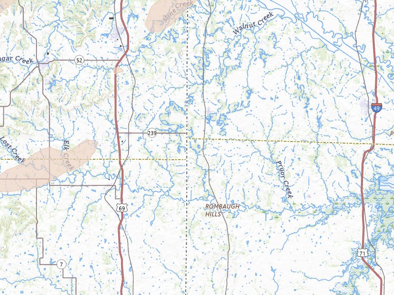 Radar-estimated hail-size map of the storm over Hume, MO on Apr 27, 2026