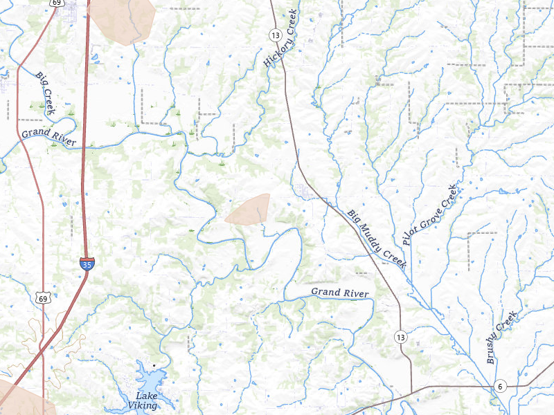 Radar-estimated hail-size map of the storm over Jameson, MO on Aug 14, 2026