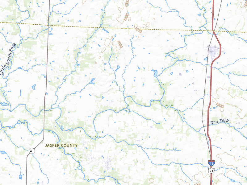 NEXRAD radar-signature map of the hail storm over Jasper, MO on Jun 25, 2026