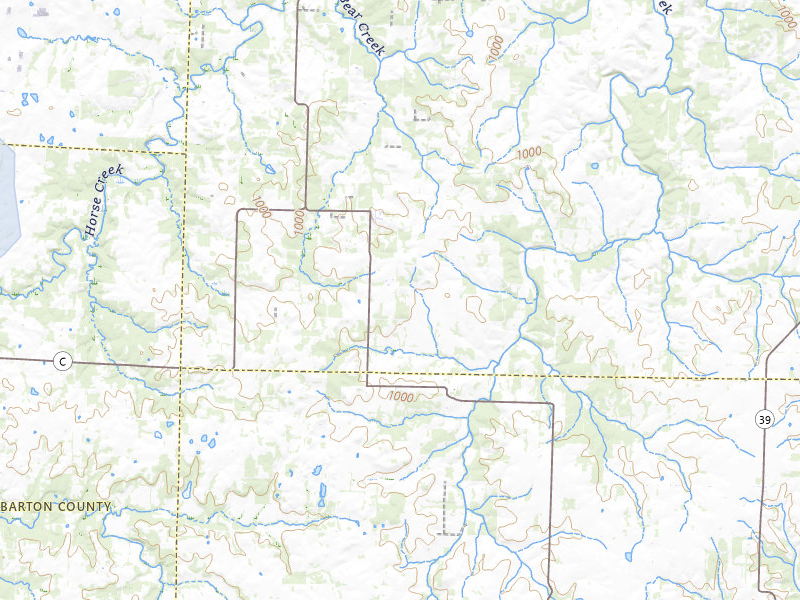 NEXRAD radar-signature map of the hail storm over Jerico Springs, MO on Apr 1, 2026