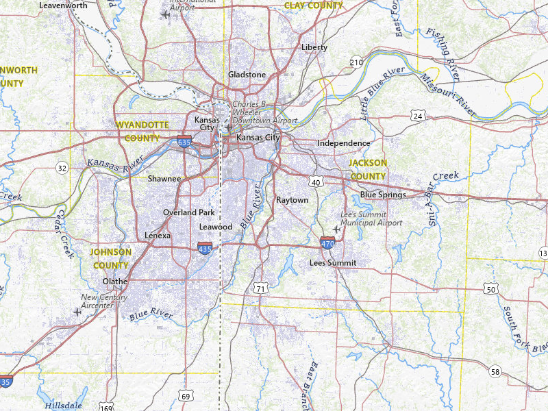 Radar-estimated hail-size map of the storm over Kansas City, MO on May 29, 2026