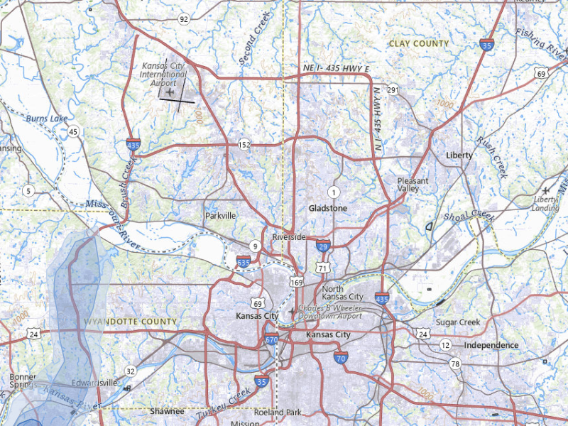 NEXRAD radar-signature map of the hail storm over Kansas City, MO on Sep 6, 2026