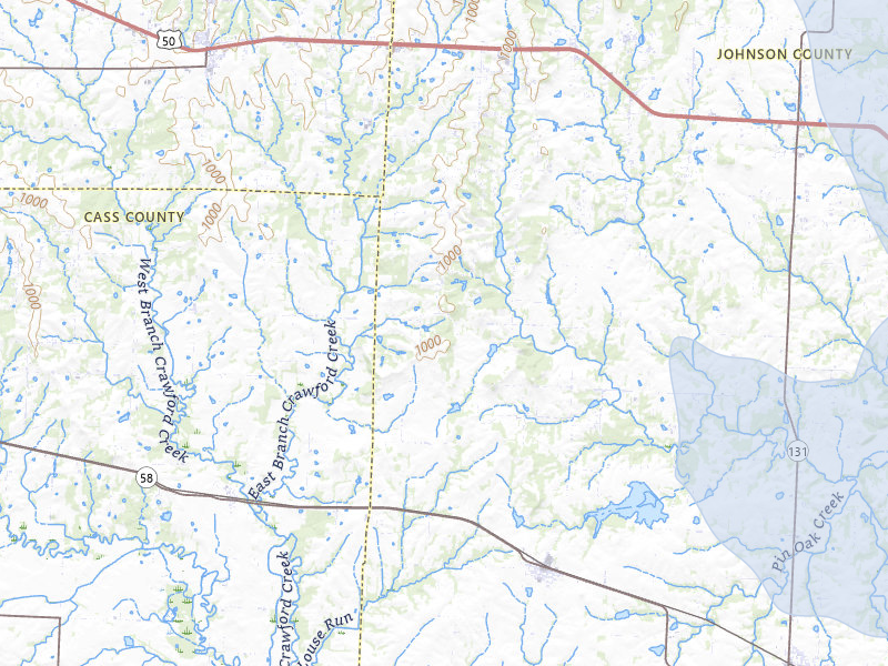 NEXRAD radar-signature map of the hail storm over Kingsville, MO on Mar 6, 2026