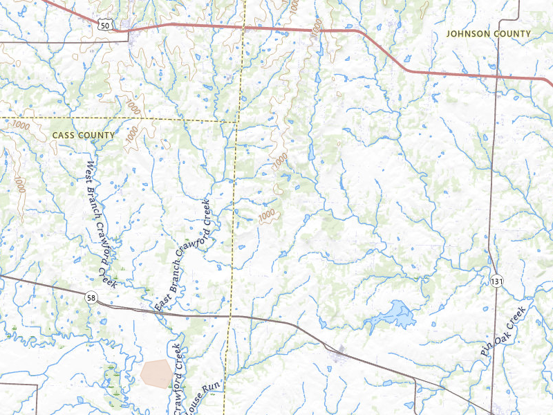 Radar-estimated hail-size map of the storm over Kingsville, MO on Apr 27, 2026