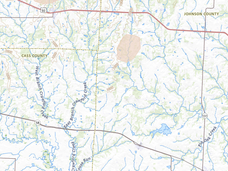 Radar-estimated hail-size map of the storm over Kingsville, MO