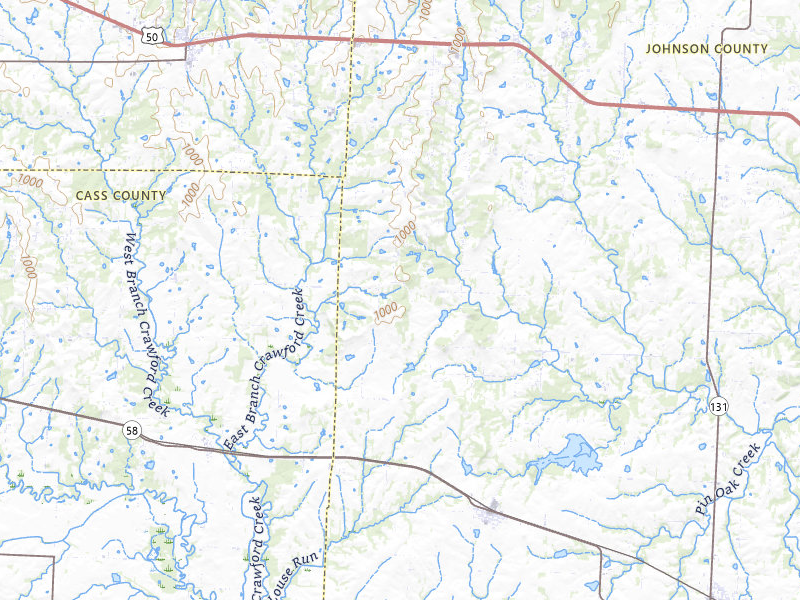 Radar-estimated hail-size map of the storm over Kingsville, MO on Jun 17, 2026