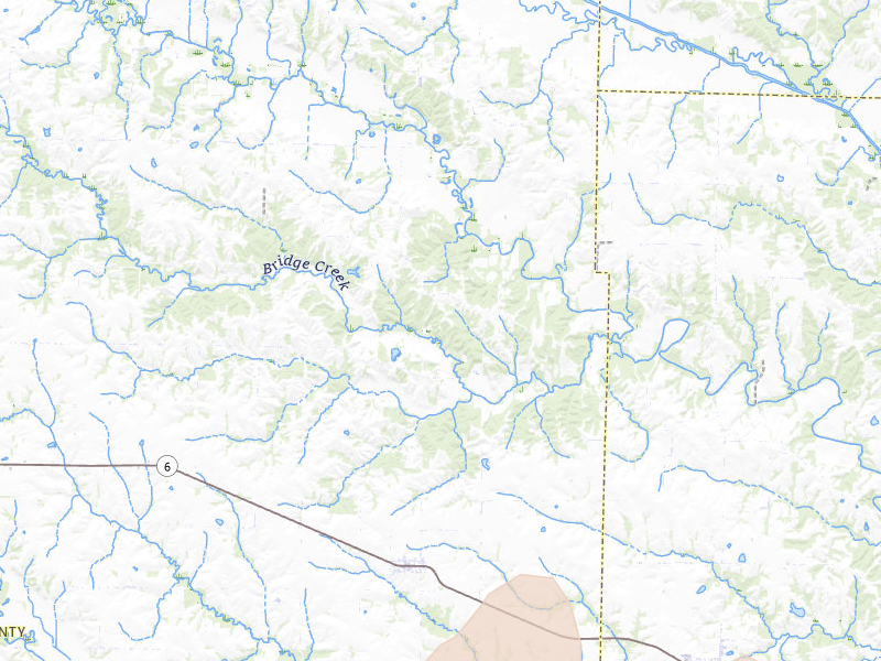 Radar-estimated hail-size map of the storm over Knox City, MO on Apr 27, 2026