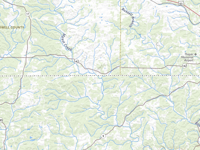 NEXRAD radar-signature map of the hail storm over Koshkonong, MO on Jul 7, 2026