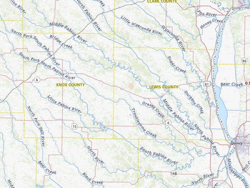 Radar-estimated hail-size map of the storm over La Belle, MO on Jul 18, 2026