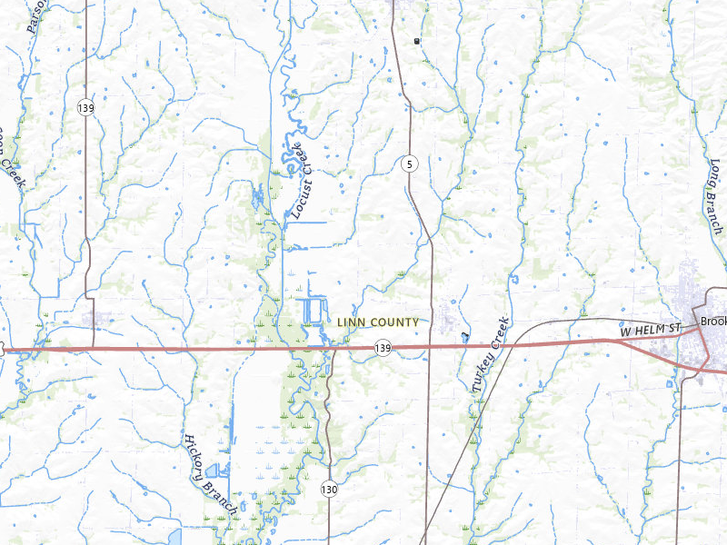 Radar-estimated hail-size map of the storm over Laclede, MO on Apr 26, 2026