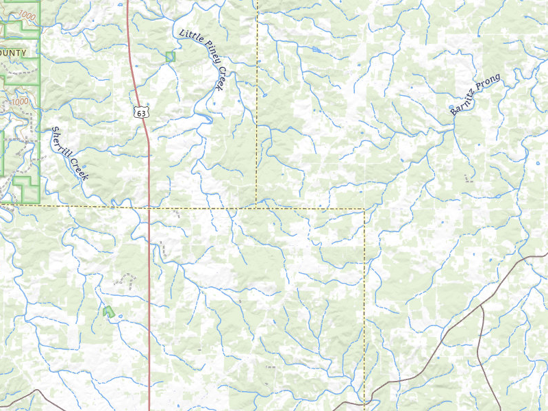 Radar-estimated hail-size map of the storm over Lenox, MO on Mar 4, 2026
