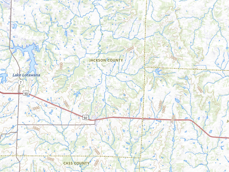 Radar-estimated hail-size map of the storm over Lone Jack, MO on Mar 31, 2026