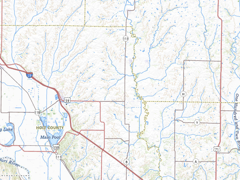 NEXRAD radar-signature map of the hail storm over Maitland, MO on May 18, 2026