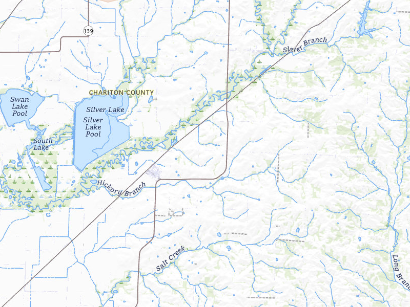 Radar-estimated hail-size map of the storm over Mendon, MO on Apr 17, 2026