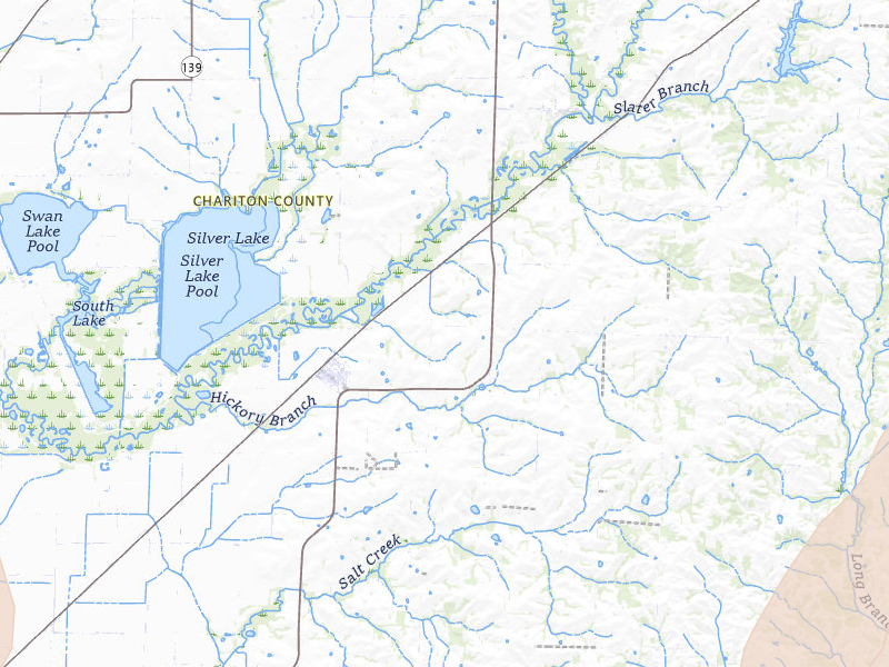 Radar-estimated hail-size map of the storm over Mendon, MO on Apr 26, 2026