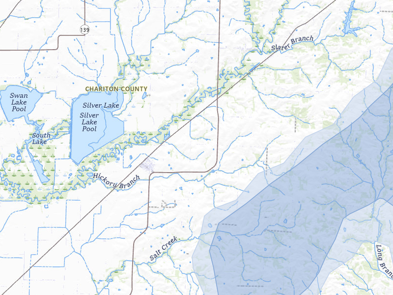 NEXRAD radar-signature map of the hail storm over Mendon, MO on May 31, 2026