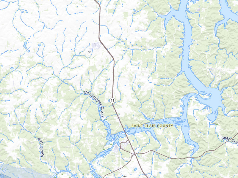 NEXRAD radar-signature map of the hail storm over Osceola, MO on Jul 8, 2026