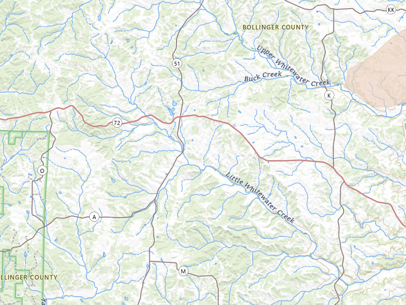 Radar-estimated hail-size map of the storm over Patton, MO on Jul 9, 2026